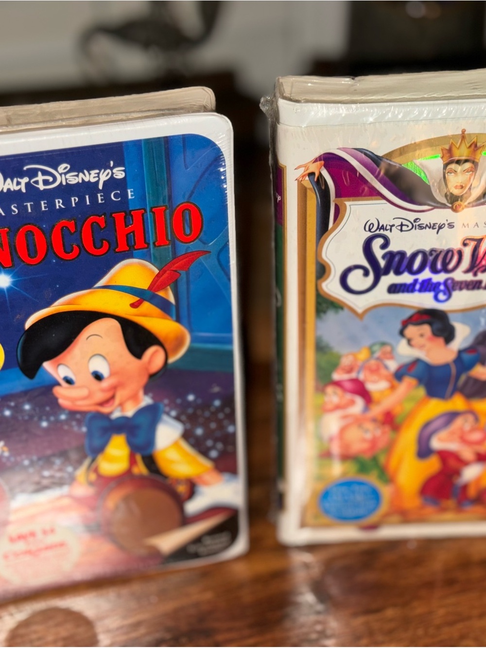 Walt Disney Masterpiece VHS Lot - Pinocchio & Snow White - Vintage New SEALED - Picture 2 of 8